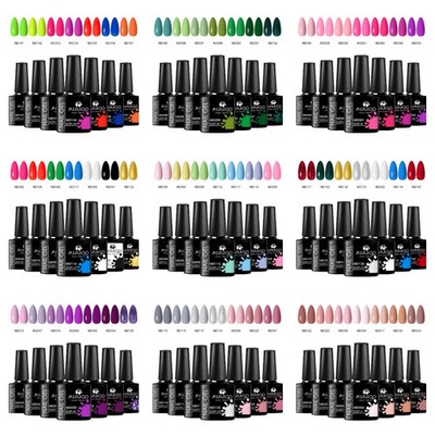 7-teiliges Gel Nagellack Set UV Soak Off DIY Kunst Vernis Kit Langanhaltende Maniküre