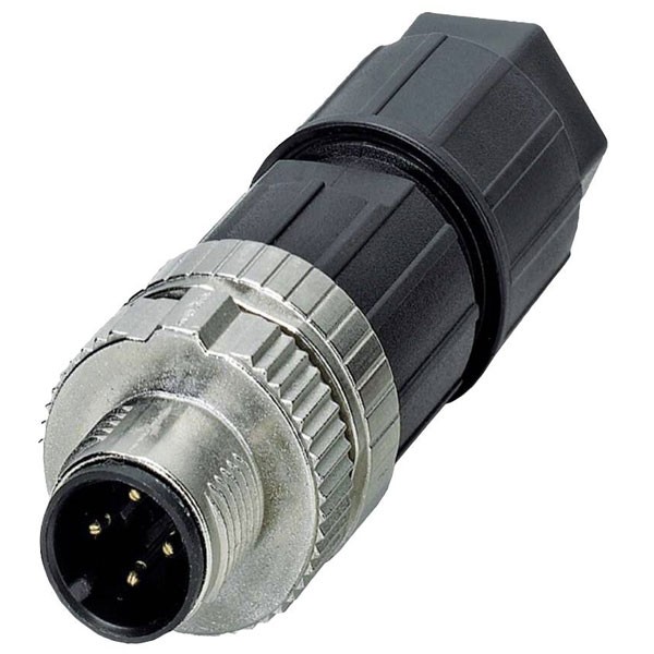 Lütze Sensor/Actuator Connector 4 Pins M12 Straight Plug