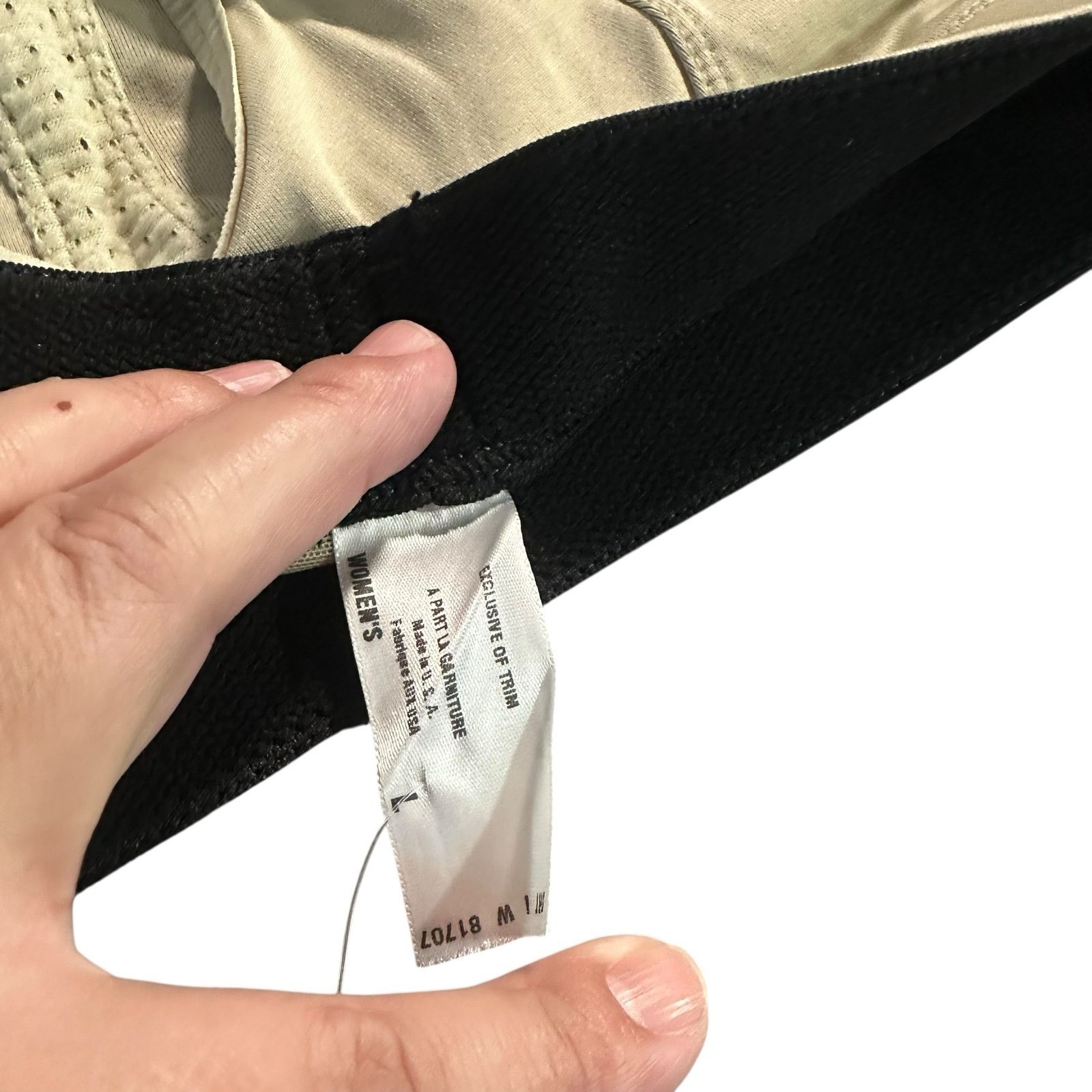 Patagonia Sports Bra Desert Sand Capilene Athleisure Gorpcore Gym 19070 NEW L thumbnail 4