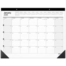 Office Depot Brand Monthly Desk Pad Calendar, 21 3/4" x 17"