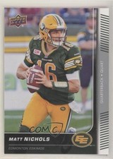 2015 Upper Deck CFL Matt Nichols #63 0h1