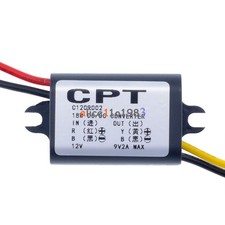 DC DC Converter 12V Step Down to 9V 2A 15W Power Supply Module Waterproof mp
