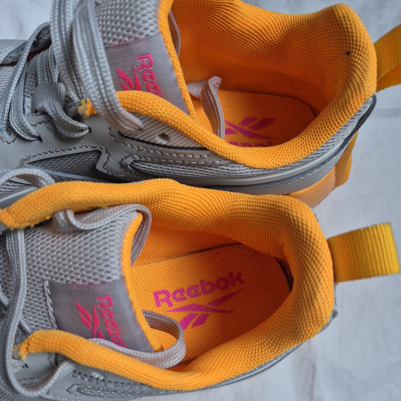 Reebok Women's Gray and Orange  Sneakers thumbnail 4