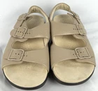 SAS Natural Beige Relaxed Walking Sandals Womens Sz 8 W Wide Adjustable Straps