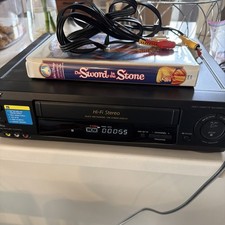 SONY Hi-Fi Stereo VCR SLV-688HF - Turns On And Takes vHS + A Disney vhs Tape