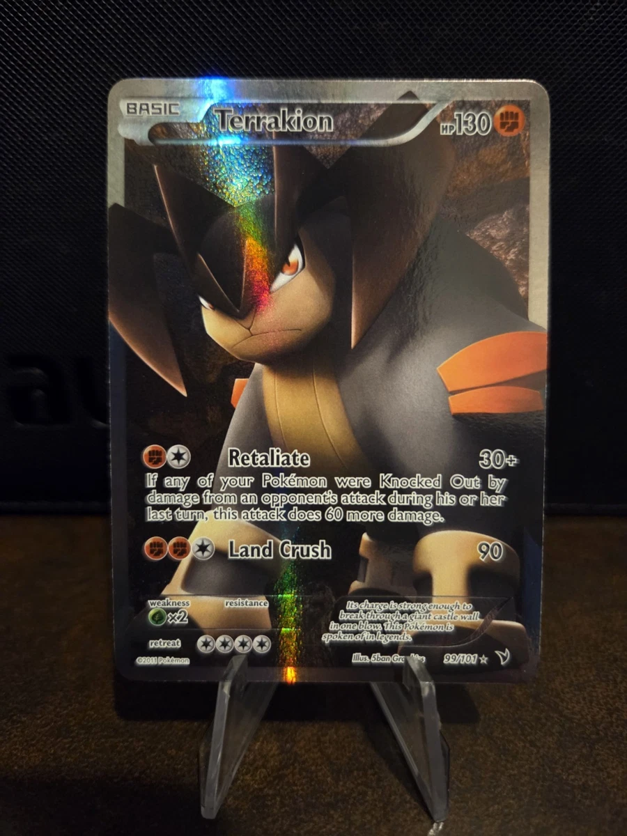 Terrakion Pokémon TCG Individual Collectible Card Game Cards for sale