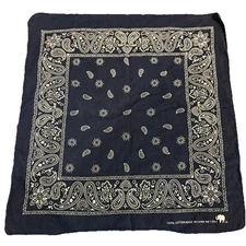 Vintage Elephant, rockabilly ￼Unique teardrop Paisley Bandana 100% Cotton #13962