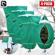 Winter Plant Covers Freeze Protection Trees Frost Cloth with Zipper & Drawstring