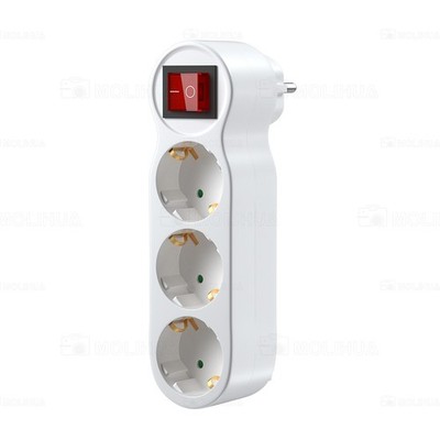 3 Fach Mehrfachstecker Steckdosen Steckdosenverteiler Dreifachstecker EU Adapter