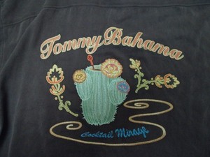 TOMMY BAHAMA EMBROIDERED 100% SILK "COCKTAIL MIRAGE" VACATION BEER CASINO SHIRT