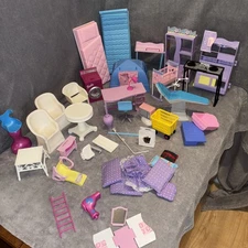 Vintage Mixed Lots Of Barbie & LOL Furniture & Accessories With Washer RARE 🔥