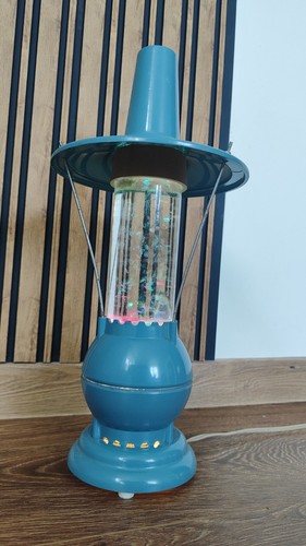 Vintage night light lava lamp space rocket rainbow USSR rare - Picture 11 of 11