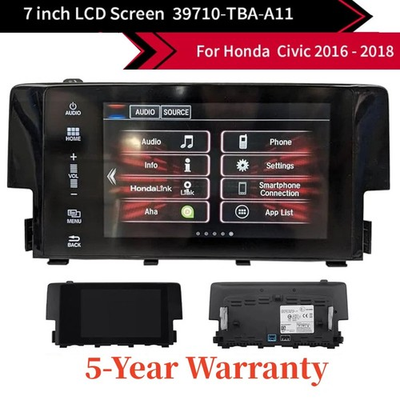 #ad FOR 2016 18 Honda Civic Radio OEM Navigation Display Touch Screen 39710 TBA A11 $119.96