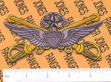 US Army Air Cavalry Aviation MASTER Pilot 4.5" Hooah flight wing jacket patch