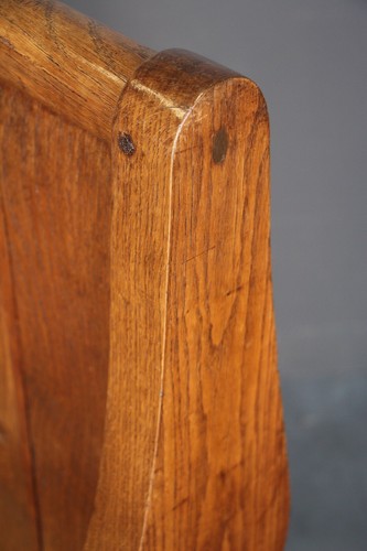 Antique French Empire sleigh bed daybed big drawer original 1820 solid oak - Picture 13 of 13