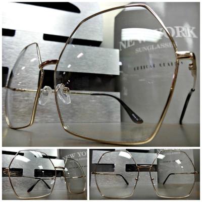 OVERSIZE VINTAGE RETRO Style Klare Gläser BRILLE Groß Groß