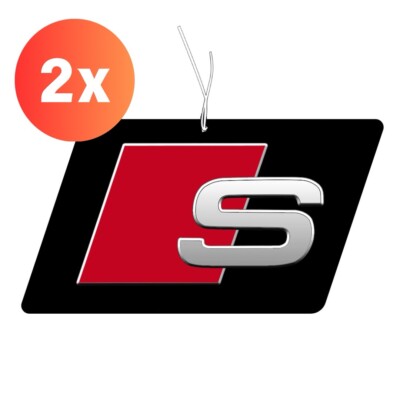 2x S-LINE FRAGRANCE TREE / Air Freshener Car Fragrance Tuning Audi RS A3 A5 A7