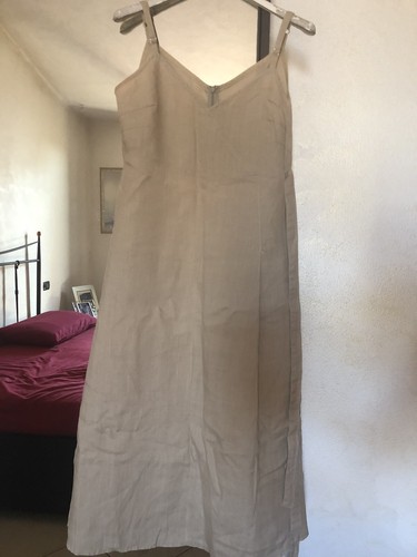 Vestito lino beige Benetton Woman Benetton dress beige | eBay