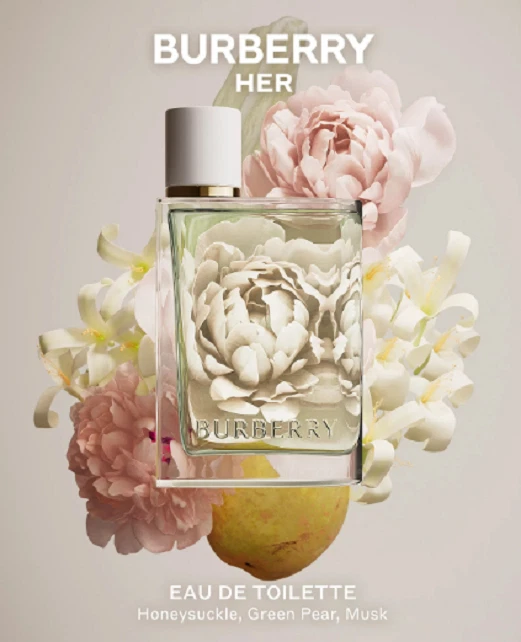 Burberry Her Eau de Toilette Spray For Womens EDT Perfume 3.3 oz(100 ml) New Box - Image 2 of 4