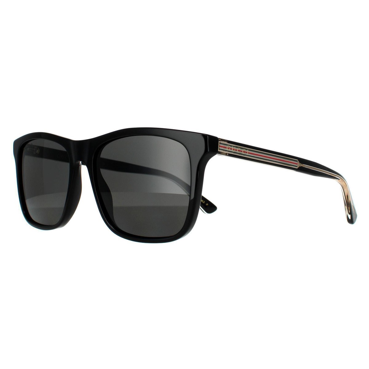 Gucci Sunglasses GG0381SN 007 Black Grey Polarized UK