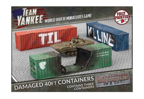 Team Yankee: 40 ft Damaged Shipping Containers (x3)