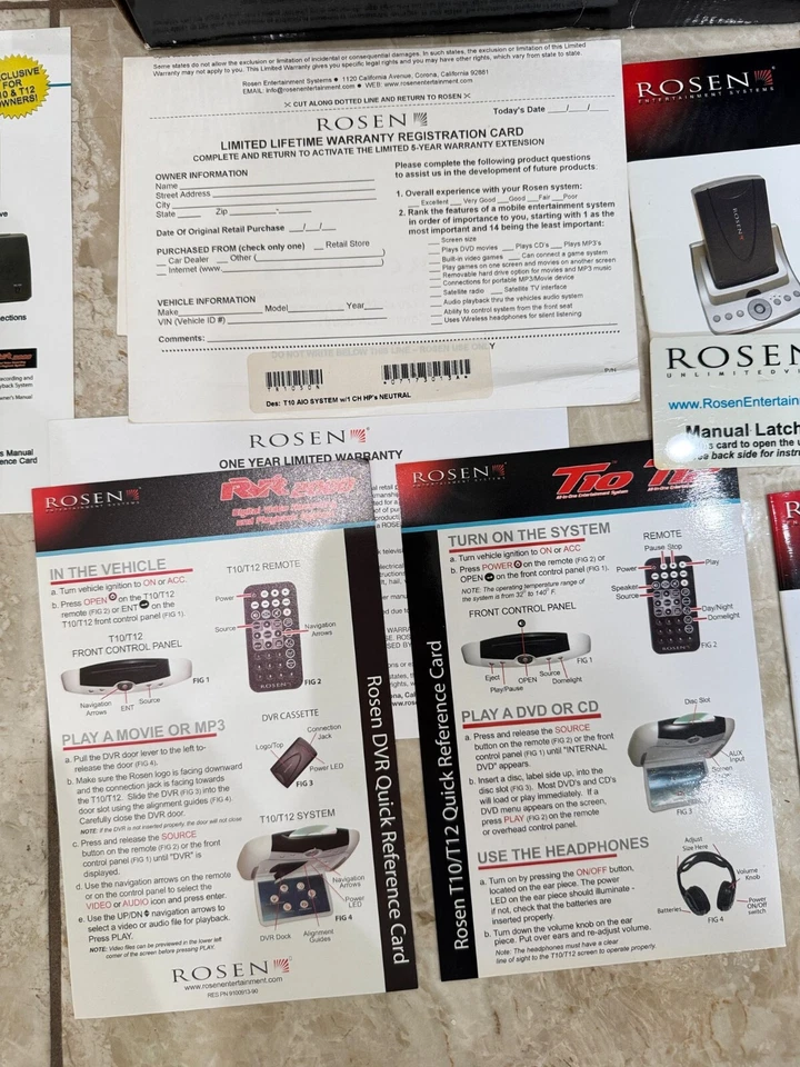 Rosen RVR 2000 Digital Video Recording and Playback System 20 GB Docking Station - Image 2 of 4
