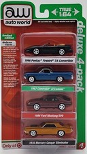 AUTO WORLD TARGET EXCLUSIVE DELUXE 4-PACK FIREBIRD, COUGAR, MUSTANG, EL CAMINO