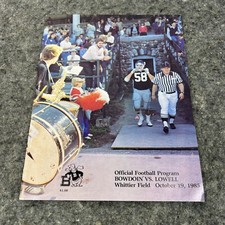 1983 Bowdoin vs Lowell Football Program