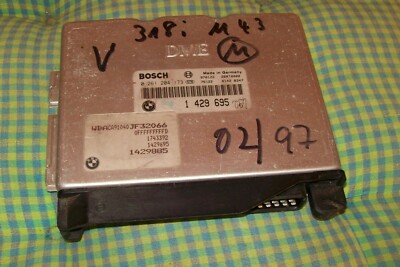 Motorsteuergerät BMW E36 318i Manuell 02/97 M43  0261204173 ECU 1429695 ECU DME