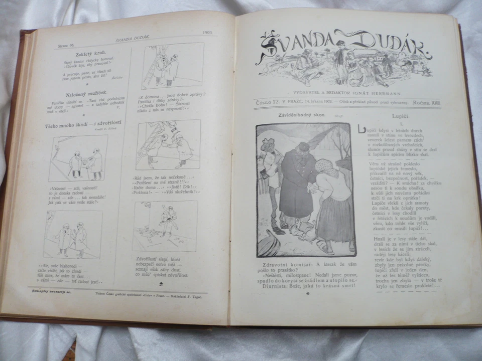 RARE 1903 SVANDA Dudak ANTIQUE Czech BOOK Czechoslovakia IGNAT Herrmann - Image 4 of 4