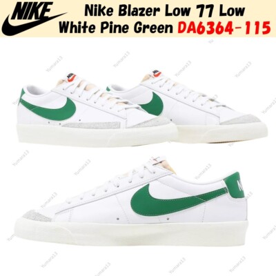 Nike Blazer Low 77 Low White Pine Green DA6364-115 Men's Size