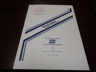 SHOWGARD #151/192  FOND TRANSPARENT CLEAR  MOUNTS    , NEW WITH FREE SHIPPING!!!