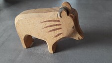 Ostheimer Holzfigur Tiere Wildschwein, Original