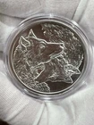 RANDOM DATE  Silver Shield Two Wolves 1oz .999 Fine Silver BU Yin/Yang
