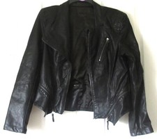 Blanknyc. Ladies Biker Style Jacket. Faux Leather. Size L
