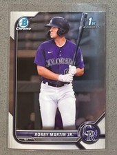 2022 Bowman Chrome 1st Prospects Baseball #BCP-43 Robby Martin Jr. Base Rockies
