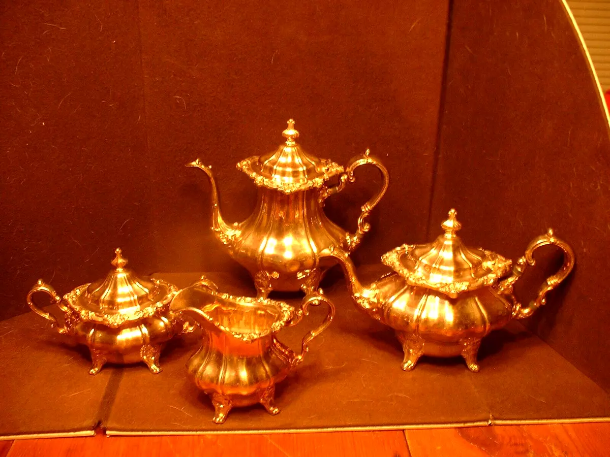 Gorham silver plate best sale tea and coffee service