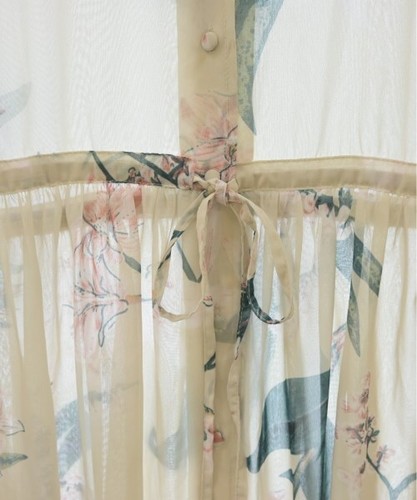 mystic Dress BeigexGreenxBrown(Flower Pattern) (Approx. M) 2200492937206 - Picture 7 of 7