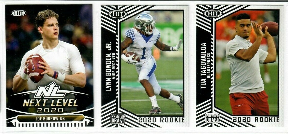 2020 Sage Hit Premier Draft Football Base ROOKIE 1-50 TUA BURROW LOVE QUANTITY