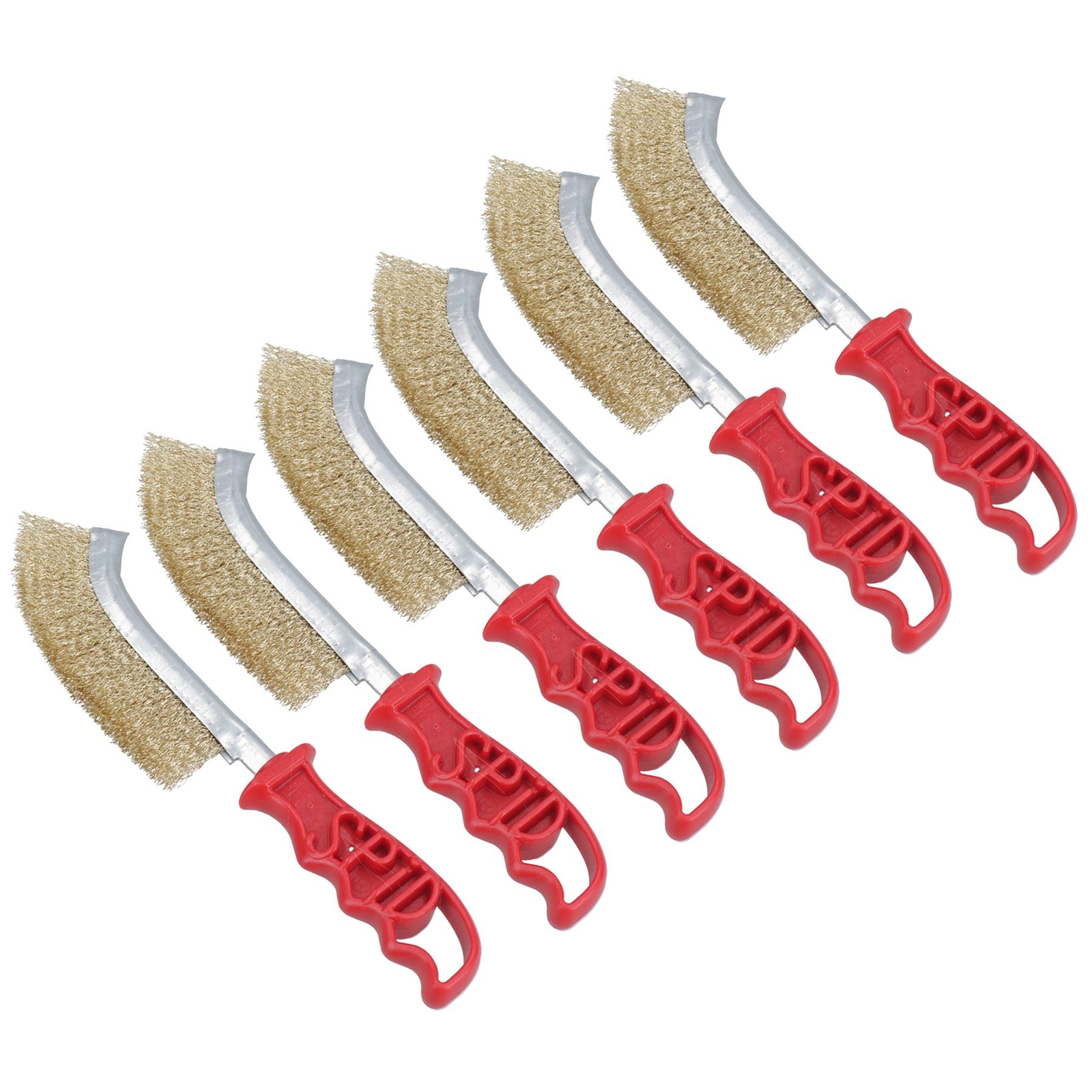 Handheld Wire Brush Rust Removal Remover Cleaning Hand Brushes 6 Pack