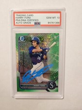 Harry Ford Bowman Green Mini Diamond Refractor 11/99 PSA/ DNA Certified Gem...