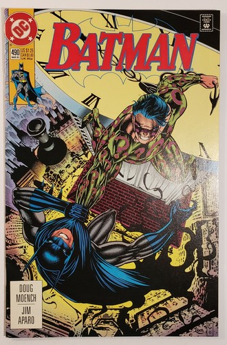 Batman 3 Issue Lot 488, 490, 500 1993 Riddler Bane Azrael Jim Aparo Art  - Imagen 3 de 11