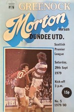 Greenock Morton v Dundee United,  Scottish Premier League 1979