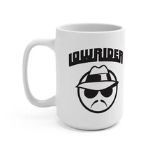 Lowrider Guy Lifestyle Coffee Mug 15oz - Unique Ceramic Cup for Coffee Lovers