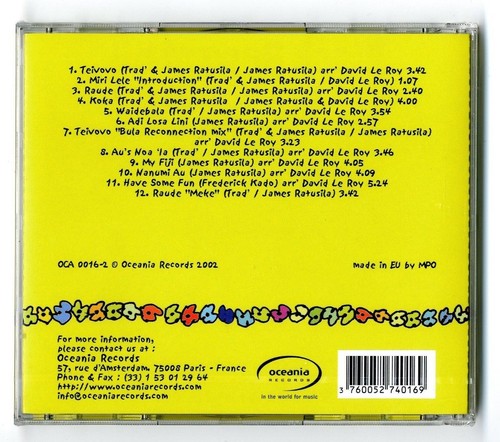 BLACK ROSE OF FIJI PACIFIC ISLAND ★ OCEANIA RECORDS ★ CD NEUF SOUS CELLO - Picture 2 of 2