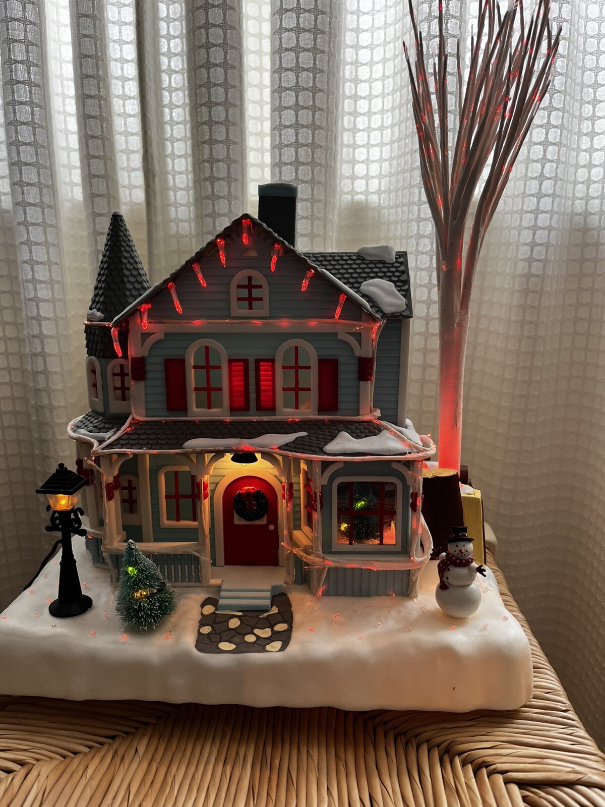 Vintage Avon Fiber Optic Christmas Holiday Splendor House 2001 eBay