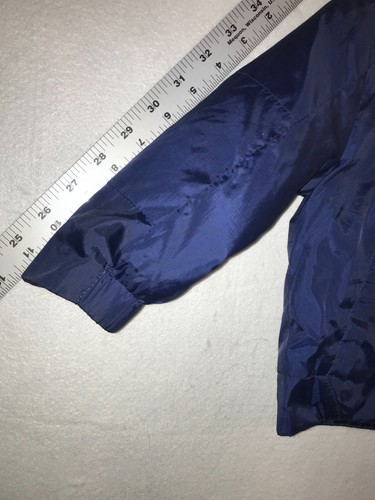 Nike Kids Rain Coat Jacket With Hood Size 12M Blue Swoosh - Picture 4 of 6