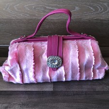 Raviani Faux Pink Fur Purse Handbag Doctor Style