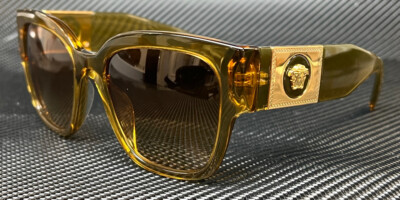 ヴェル ゴールド55cm VERSACE VE4437U 53472L Transparent Honey Women's 54 mm Sunglasses