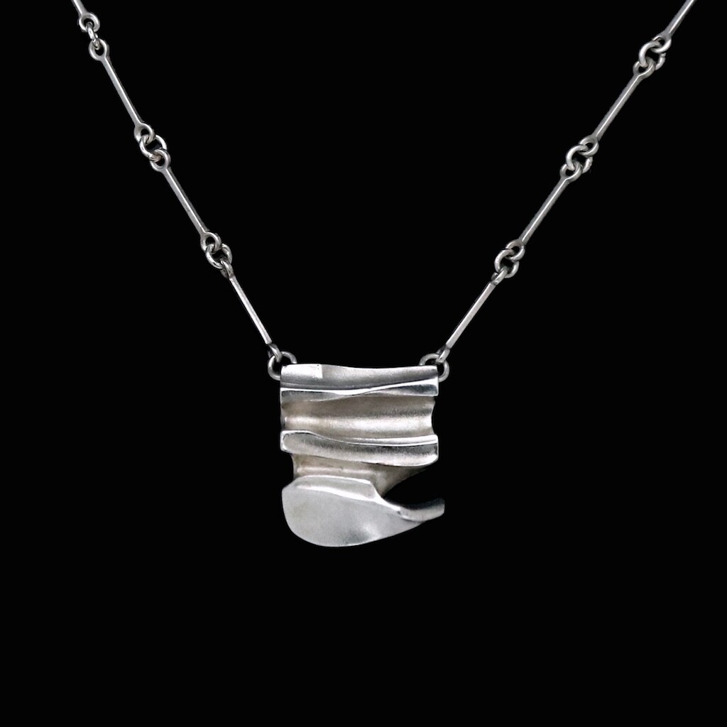 Lapponia. Sterling Silver Necklace - Björn Weckström - 1982.